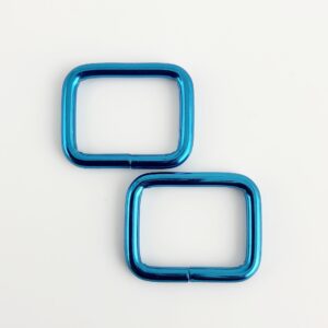 1" Rectangle - Set of 2 -Colored Finishes