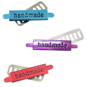 Handmade Metal Labels - Set of 3 - Colored