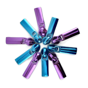 #5 Sleek Nylon Zipper Pulls - Set of 5 - Colored