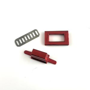 Rectangle Twist Lock - Colored - Red