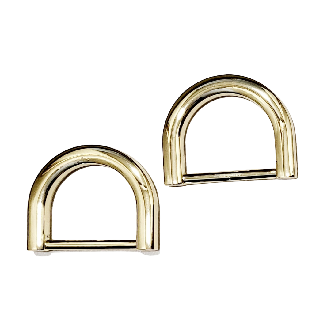 1″ Sleek D-Ring Lt Gold