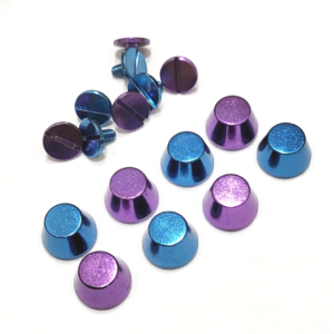 Metal Screw in Purse Feet - Set of 4 - Colored Finishes